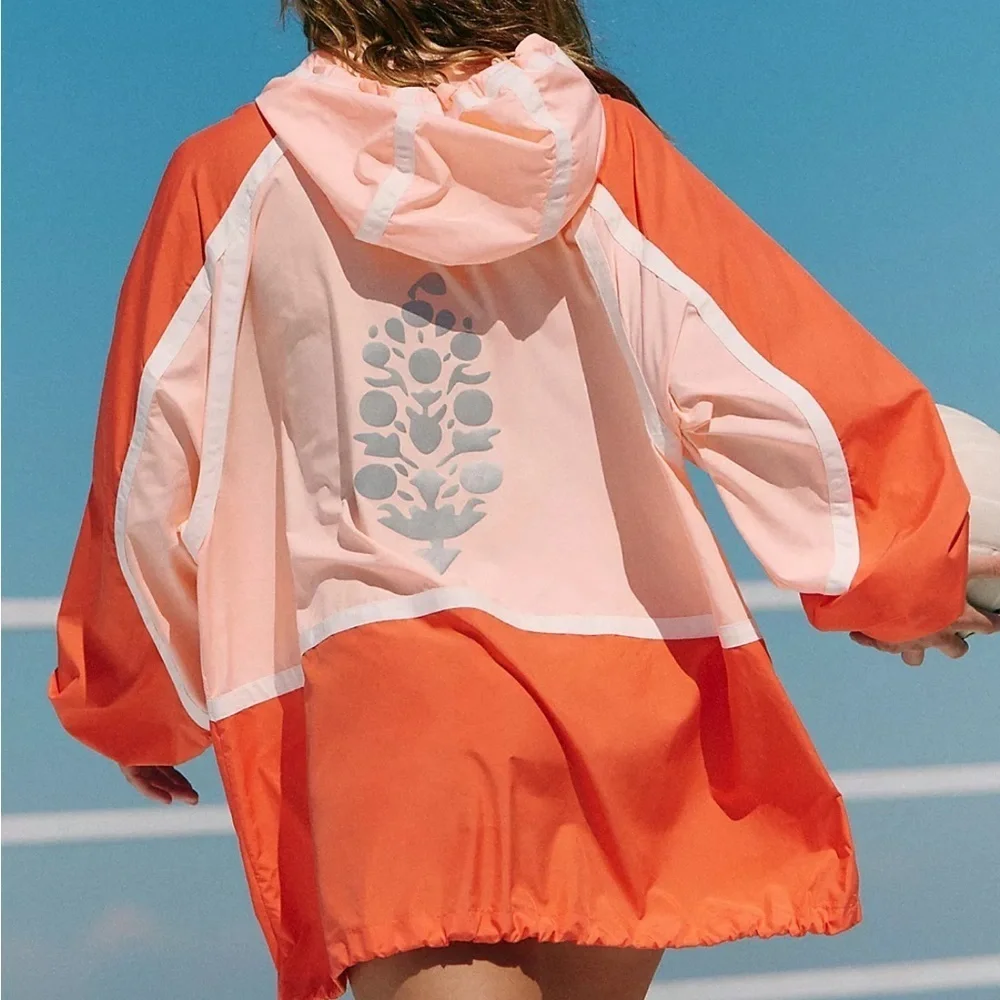 NWOT Free People Care FP Movement Like The Wind Logo Jacket Size XS